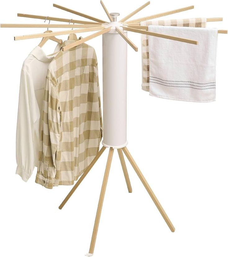 ✨ Premium 360° Rotating Foldable Clothes Drying Rack | 16-Arm Aluminum Laundry Drying Stand | Space-Saving Tripod Air Dryer for Indoor & Outdoor Use